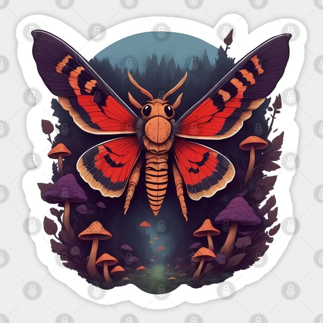 mothshrooms Sticker by hunnydoll